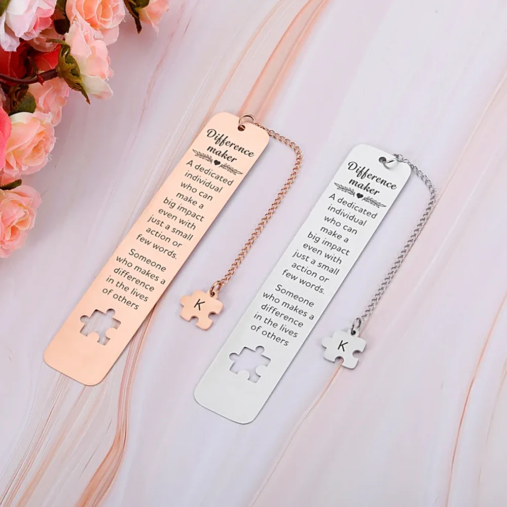 

Stainless Steel Bookmark Name Custom Personalized Watercolor Painting Bookmark Gift for Friends