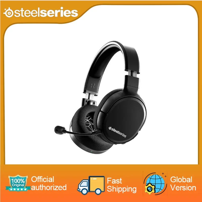 SteelSeries Arctis 1 Wireless Gaming Headset – USB-C – Detachable Clearcast Microphone – for PC, PS4, Nintendo Switch and Lite