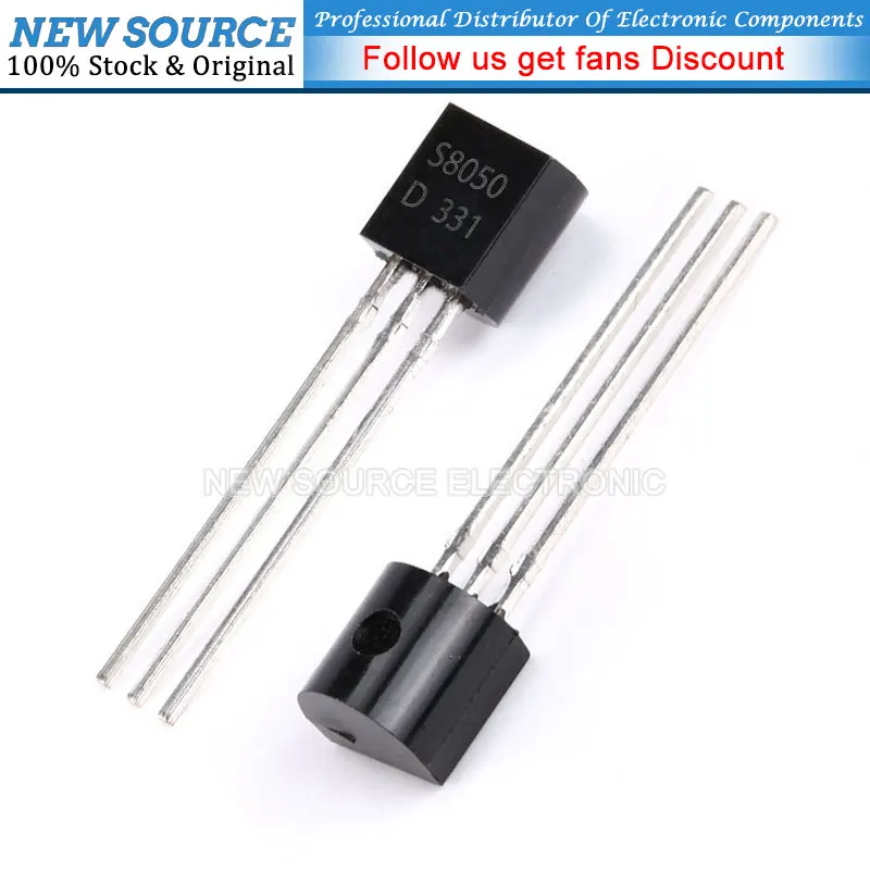 (50pcs) S8550 Transistor NPN S9015 S9012 S9013 S8050 SS8050 SS8550 S9104 S9018 TO-92 Transistor
