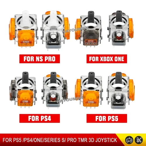 2-10 Palancas De Mando Analógicas 3D De Repuesto Con Efecto