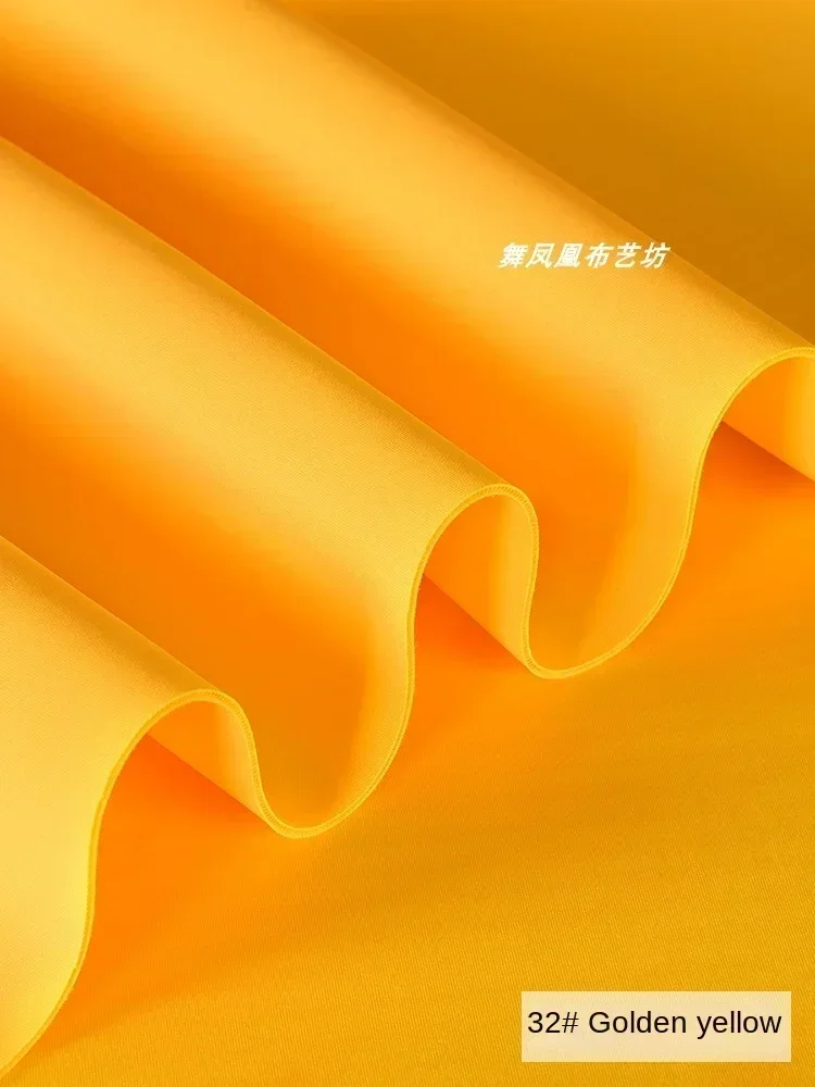 Space Cotton Fabric Yellow Thickened Knitted Elastic Clothing Design Cloth Diy Apparel Sewing Fabric By Meters Material
