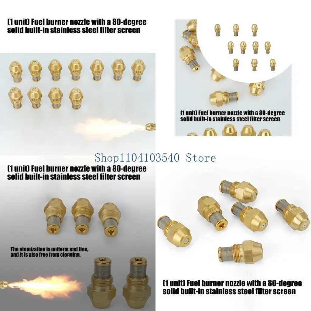 

02DC Heavy Duty Copper Industrial Fuels Nozzle With 80 Degree Design And Integrated Stainless Filter For Reliable Operation