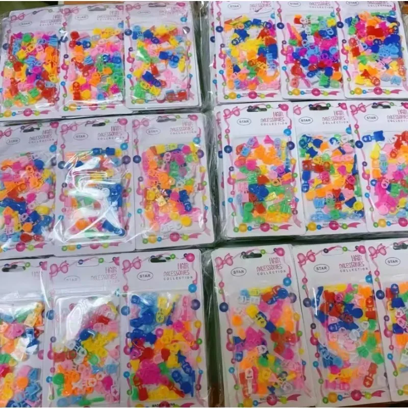 45 pezzi/(45 pezzi/carta) forcine con lettera ABC-fermagli per capelli in plastica colorata per ragazze, graziosi accessori per capelli per l'uso quotidiano e sessioni fotografiche