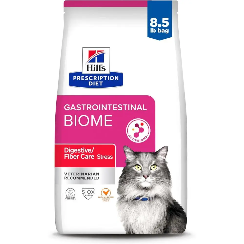 Gastrointestinal Biome StrDigestive/iber Care Dry Cat ood, Chicken, 8.5 lb. Bag