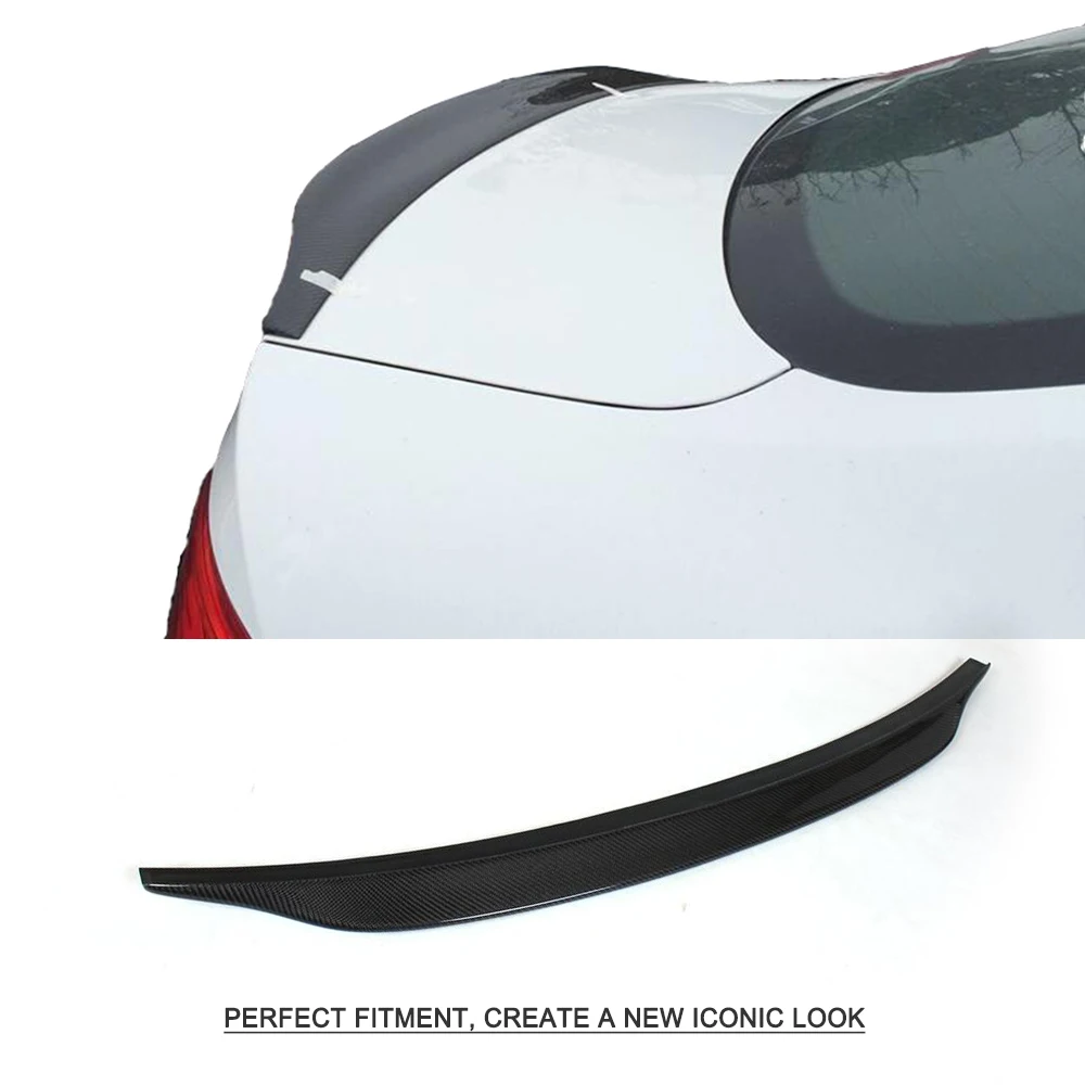 Carbon Fiber Rear Roof Window Spoiler Wing for Audi A5 Coupe 2 Door 2008 - 2015 Non-S5 Non-Sline Rear Trunk Boot Lip Spoiler