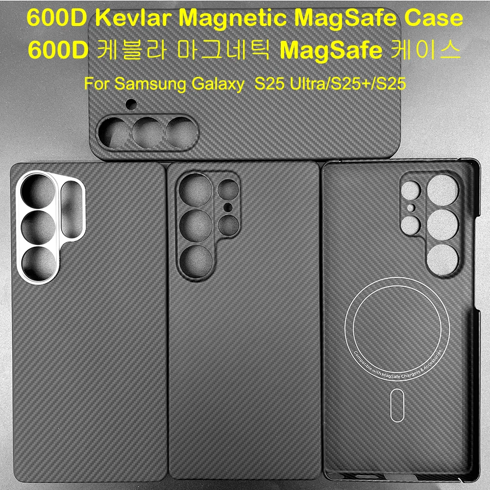 600D Carbon Fiber Case For Samsung Galaxy S25 Ultra 1500D Aramid Case for S25 Edge S25  Ultra-Thin Lightweight Protective Cover