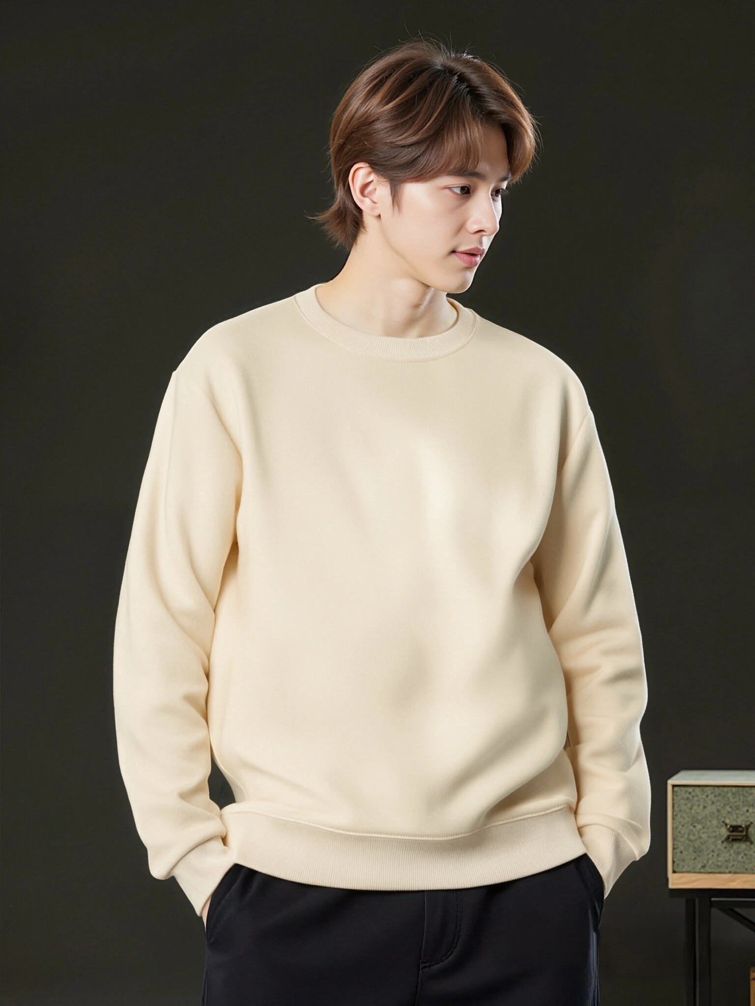 Tägliche Grundlagen Tops Herbst Street Man Sweatshirts Jogging Winter Pullover Lässiger Fleece-Hoodie Bequeme Mode Streetwear