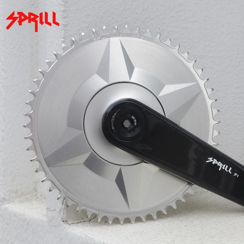 PASS QUEST SPRILL X110BCD 3-S Bicycle Chainring 3mm Offset (4-bolt Fully Enclosed ) Round Narrow Wide Chainring