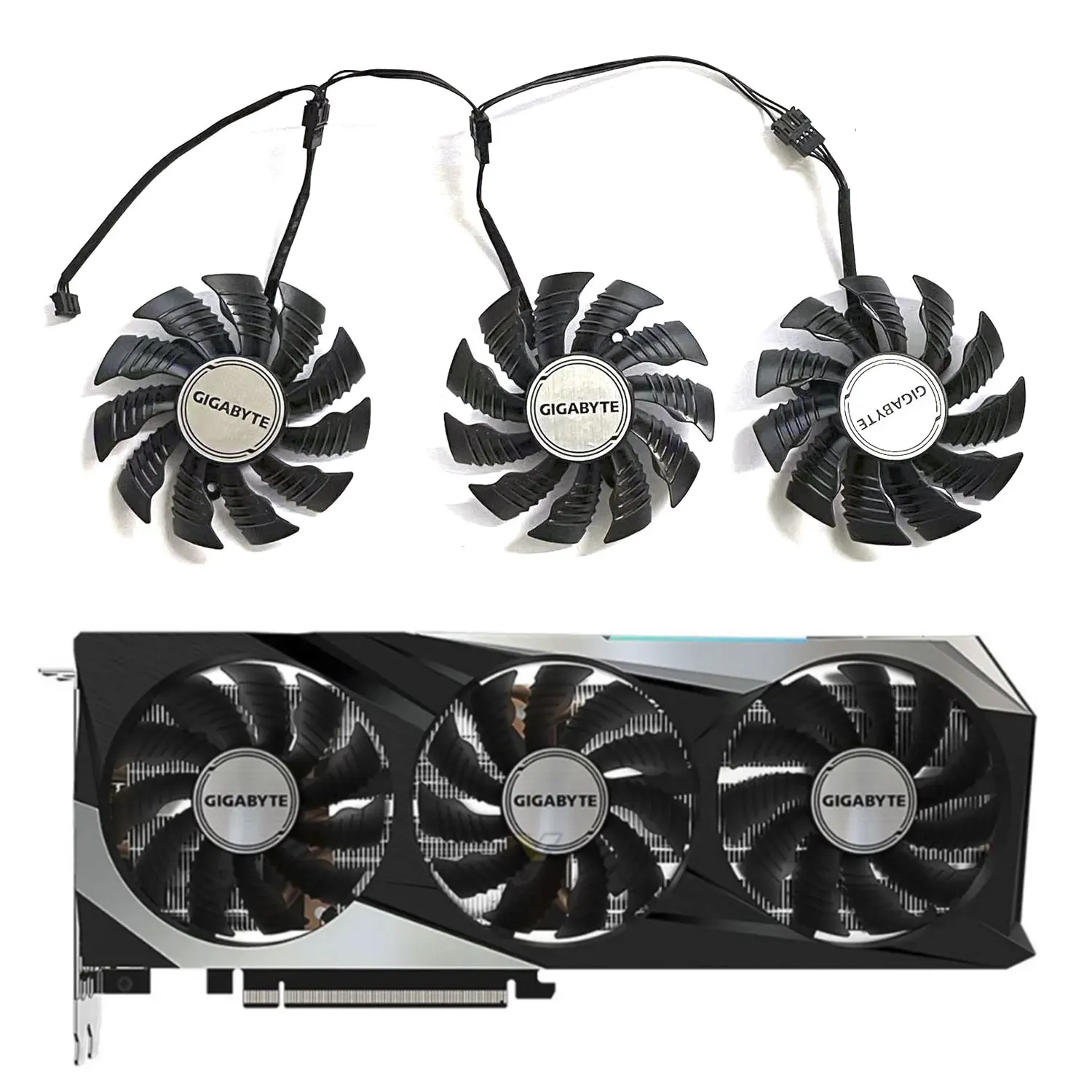 3 FAN Brand new 4PIN 85MM T129215BU RTX3070 GPU fan for GIGABYTE GeForce RTX3070 LHR 8GB GAMING OC graphics card replacement fan