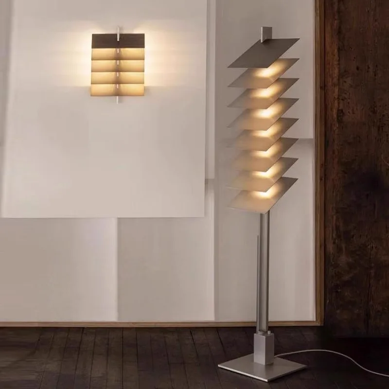 

Designer Be Patient grille light and shadow atmosphere living room floor lamp creative Bauhaus bedroom desk lamp