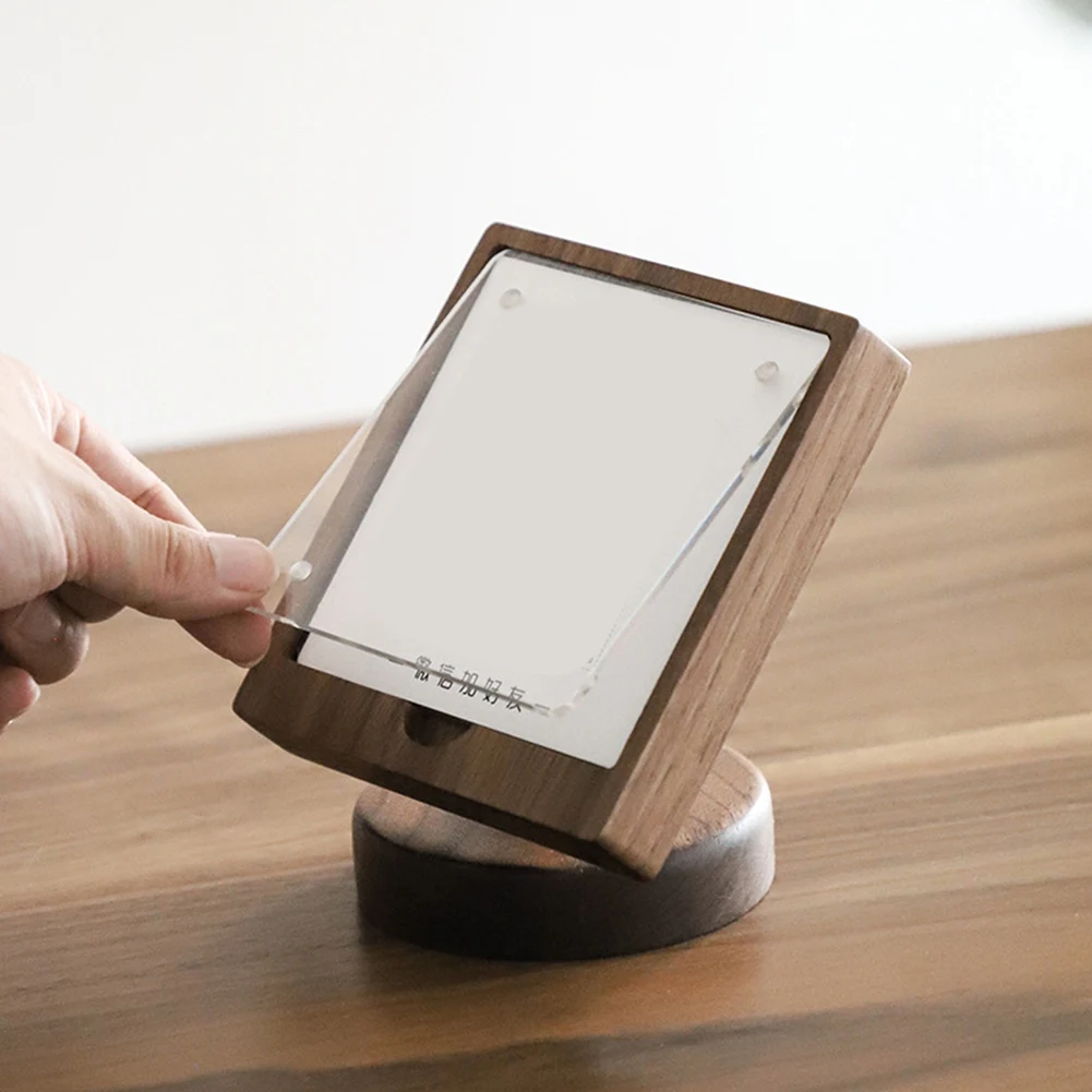 AA67-Payment QR Code Display Solid Wood, Payment Card, Payment Table Card, Cash Register, Scan The Code And Set Up Table