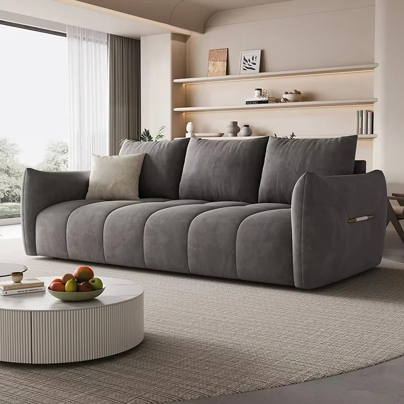 

Dark Aesthetic Living Room Sofas Gray European Nordic Modern Floor Living Room Sofas Lazy Sleeper Couch Wohnzimmer Furniture
