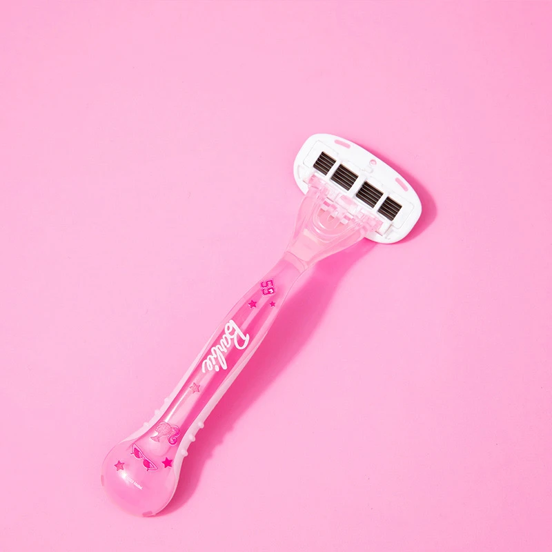 MINISO Barbie Series Soothing 5-layer Razor for Women Gentle Underarm Cleaning Daily Use Stainless Steel Anime Peripheral