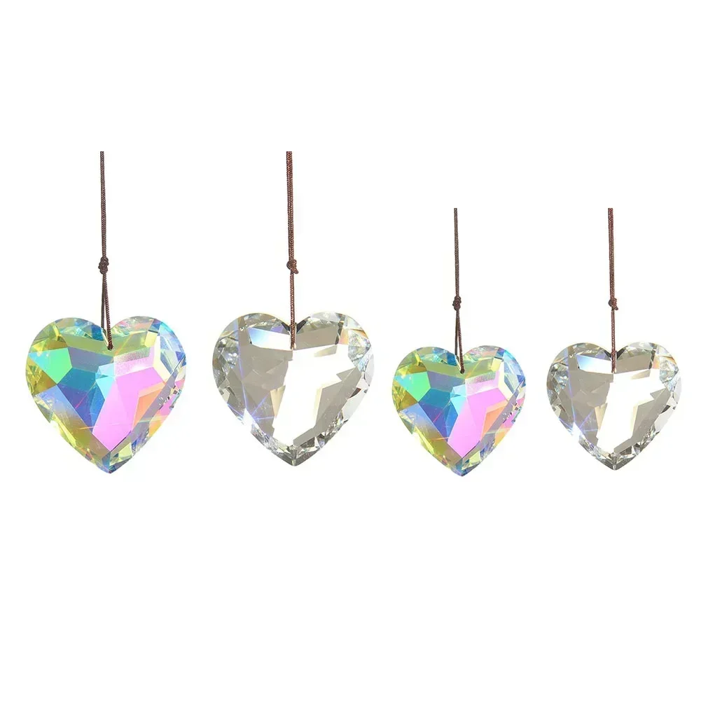 

30/45mm Sun Catcher Heart Hanging Pendant Heart Rainbow Maker Crafts For Home Office Garden Decoration