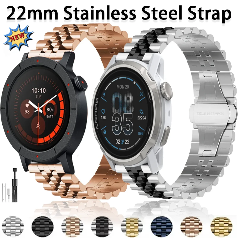 22Mm Metal Strap Fo… - image