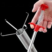 Flexible 60cm Sewer Pipe Unblocker Snake Spring Pipe Dredging Tool Kitchen Bathroom Sewer Cleaning Kitchen Bending Sink Tool
