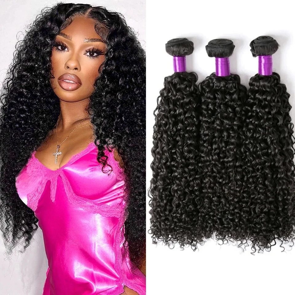 Mongolian Hair Curly Human Hair Bundles 1 3 Jerry Water Deep Wave Bundles Human Hair 28 30 Inch Burmese Curly Extensions Bundles