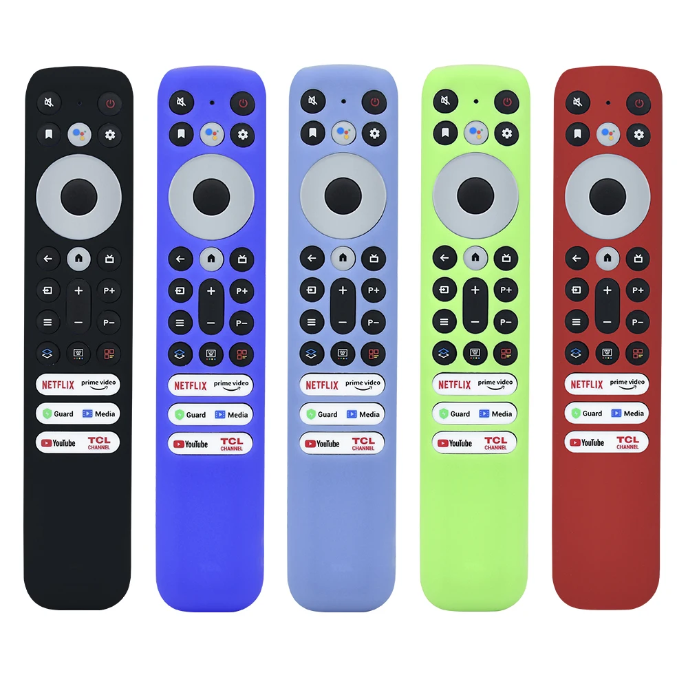 New Original RC902V FMR1 For TCL Smart TV Voice Remote Control 50P725G 55C728 C835 C635 65X925 iFFALCON 75H720 w/ Silicone Case