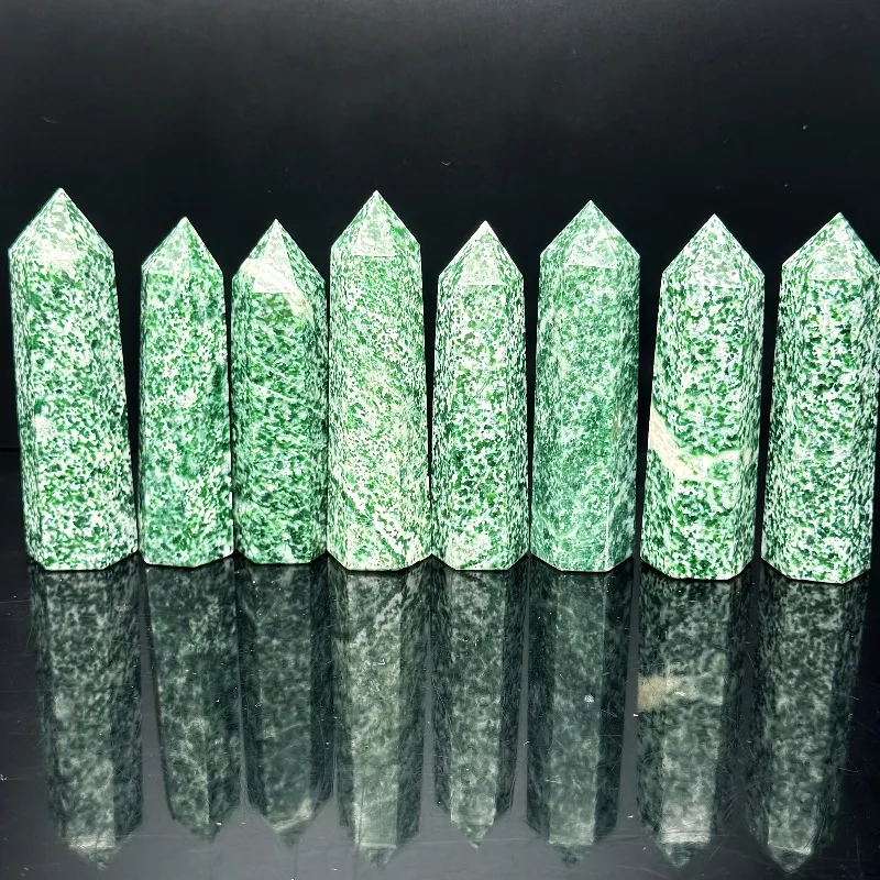 1PC Qinghai Cui Pillar，Home Decor Interior Acssories Holiday Gift