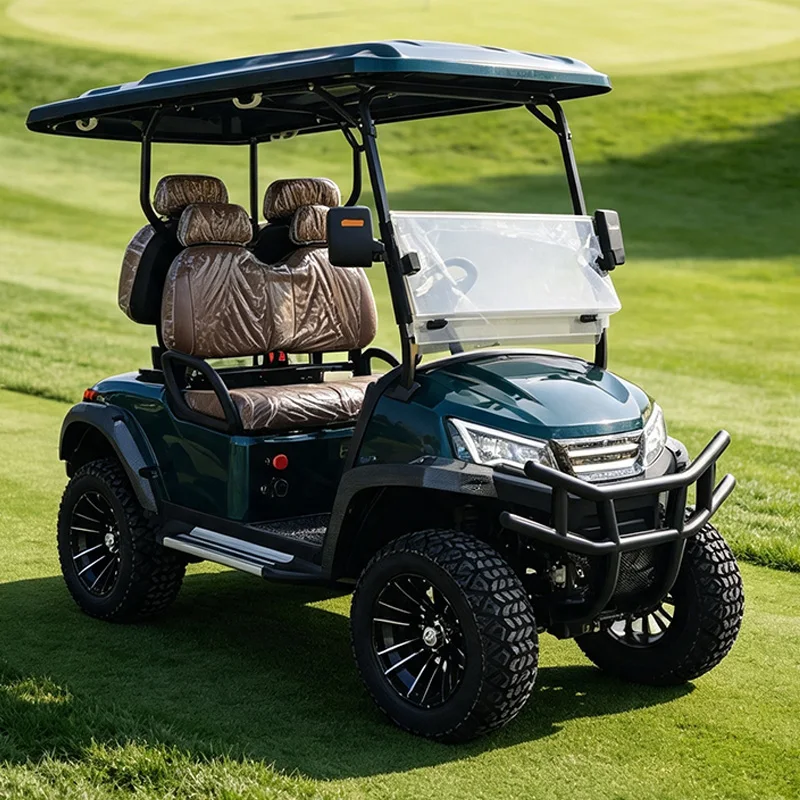 Custom Electric Golf Cart Featuring a High-quality Sound System Cup Holders and Storage Compartments—ideal for Vacation Homes