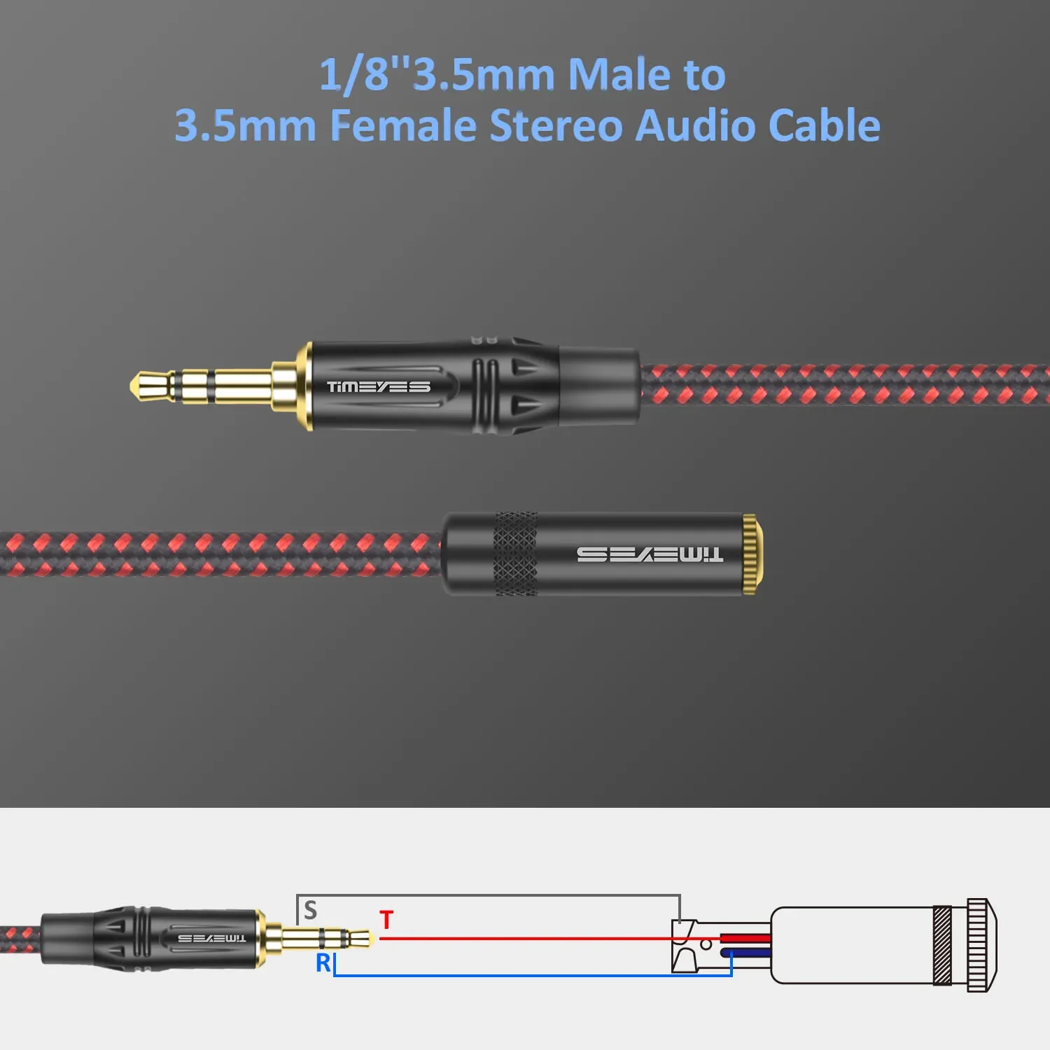 Przedłużacz słuchawkowy 3,5 mm męski na żeński przewód audio Aux Jack 3,5 Stereofoniczny kabel audio do iPhone\'a IPad Smartphone Tablet itp