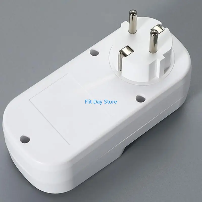 F92C Intelligent EU Power Socket with Voltages Current Monitoring Over Undering Protections Auto Recovery Multifunctional for