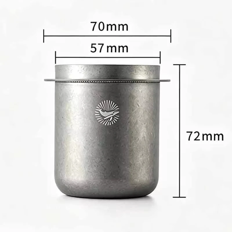 CAFE DE KONA 170ml Coffee Dosing Cup 304 Stainless Steel Black Silver Two Colors Optional Multi Use Espresso Powder Cup Barista