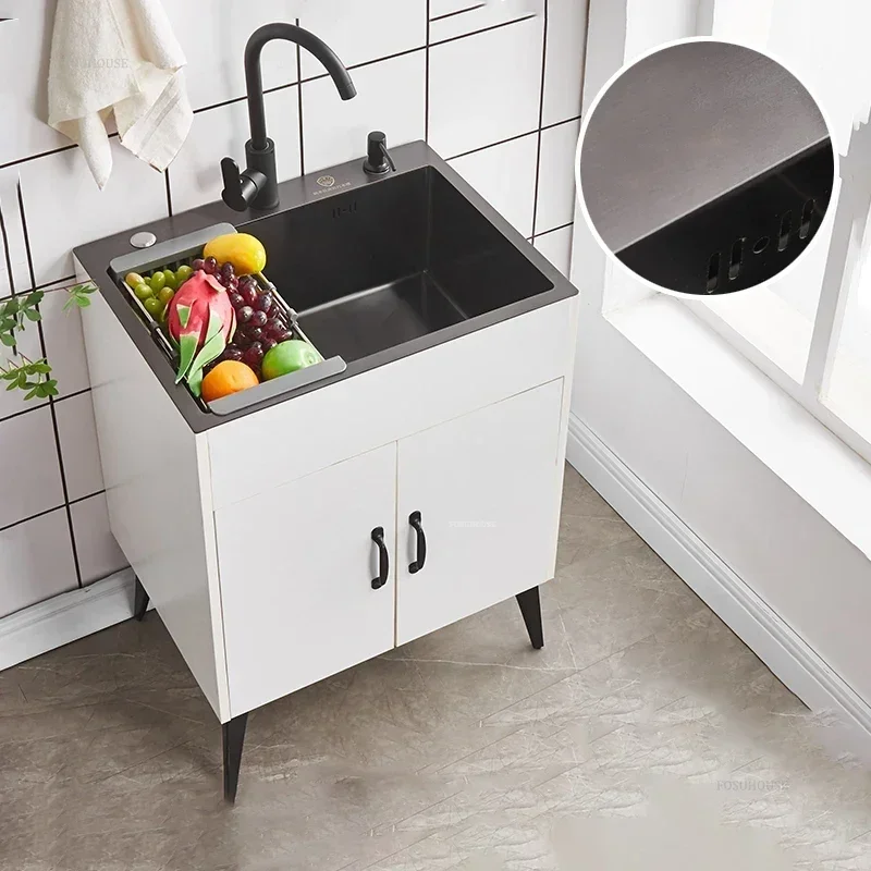 Factory Direct 2026 Functional Nano Stainless Steel Kitchen Sinks Integrated Cabinet Kitchen Simple Washing Sinks for Kitchen Ac