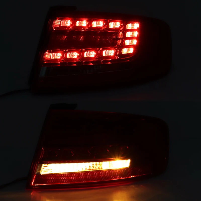 LED Car Rear Tail Light Tail Stop Brake Lights Tail Lamp Assembly For Audi A4 B8 2008 2009 2010 2011 2012 8K5945093B 8K5945094B