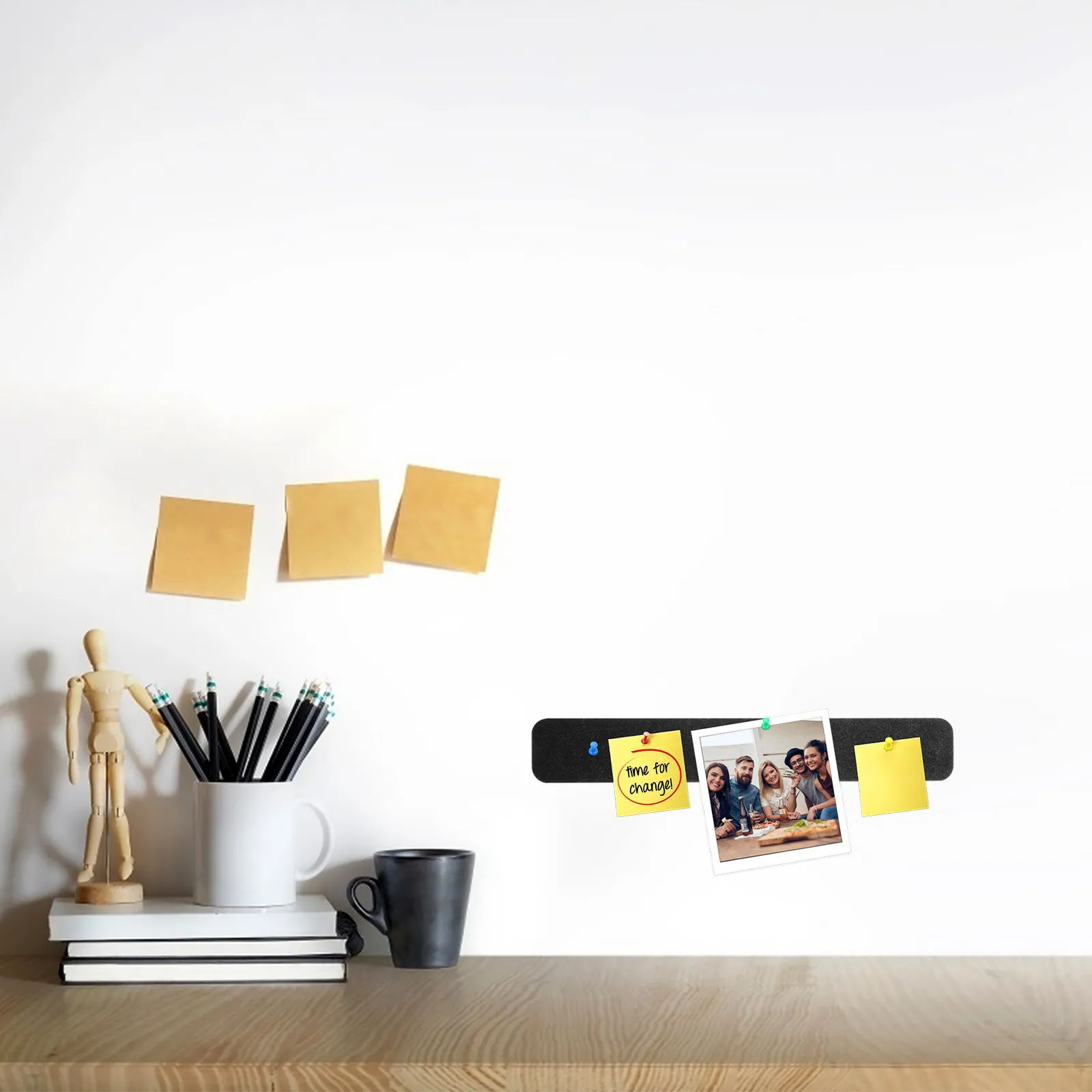 

Набор из 5 самоклеящихся фетровых полосок для доски объявлений, для демонстрации сообщений на стене, декора дома и класса, фетровые полоски-доски