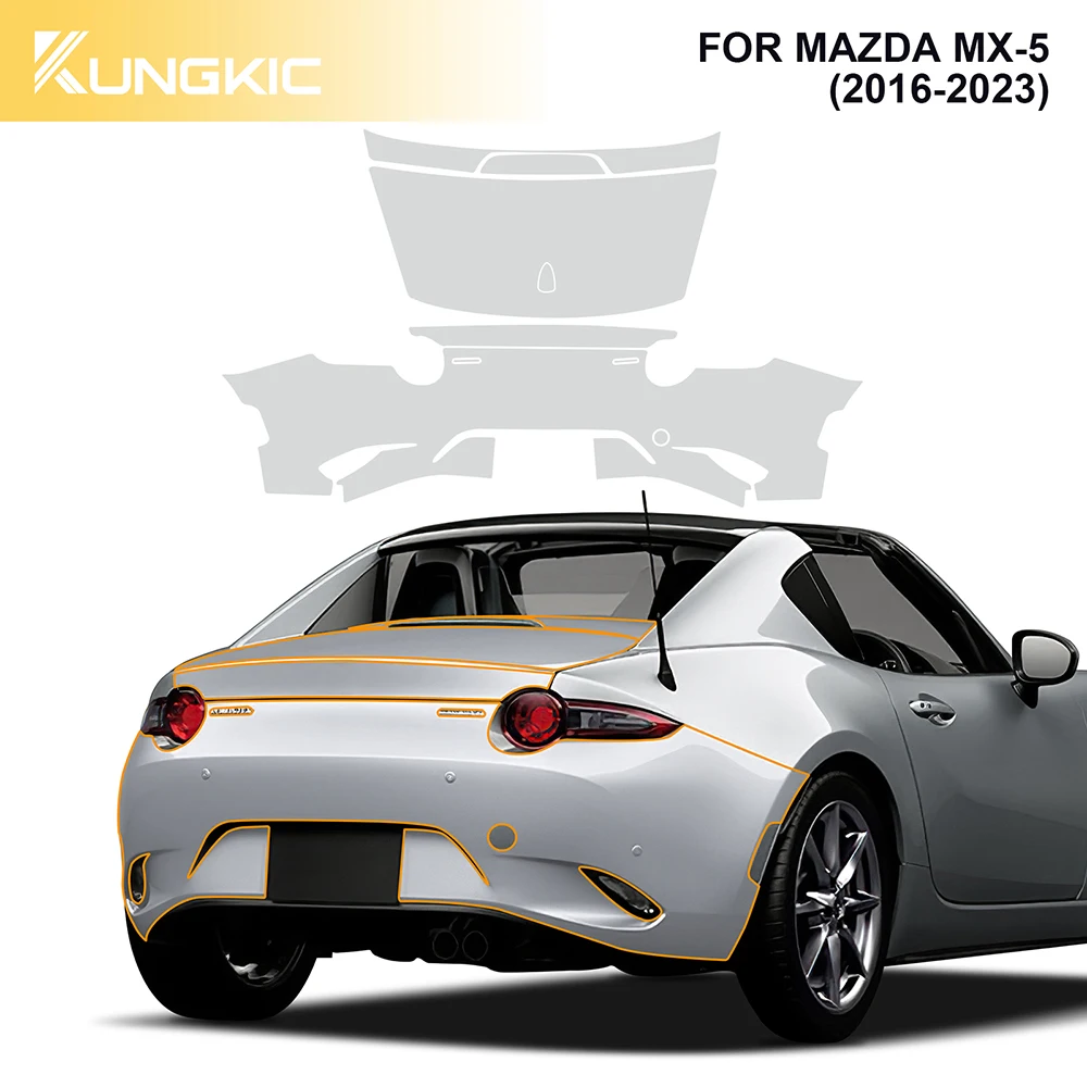 PPF Car Exterior Paint Protection Anti-Scratch Film for MAZDA MX-5 2016-2021 2022 2023 Transpare Tpu Transparent Protective Film