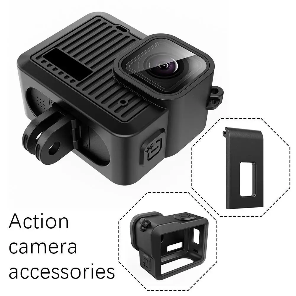 Silicone Protective Cover For Go Pro HERO Dust Resistance Lens Cover Protector With Anti-lost Rope Action Camera Accessories