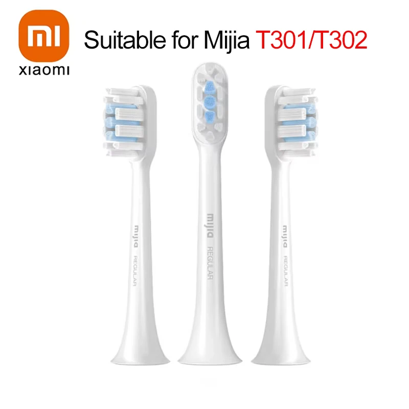 Xiaomi Mijia T301/ T302 소닉 전동 칫솔 예비 헤드용 오리지널 교체 칫솔 헤드