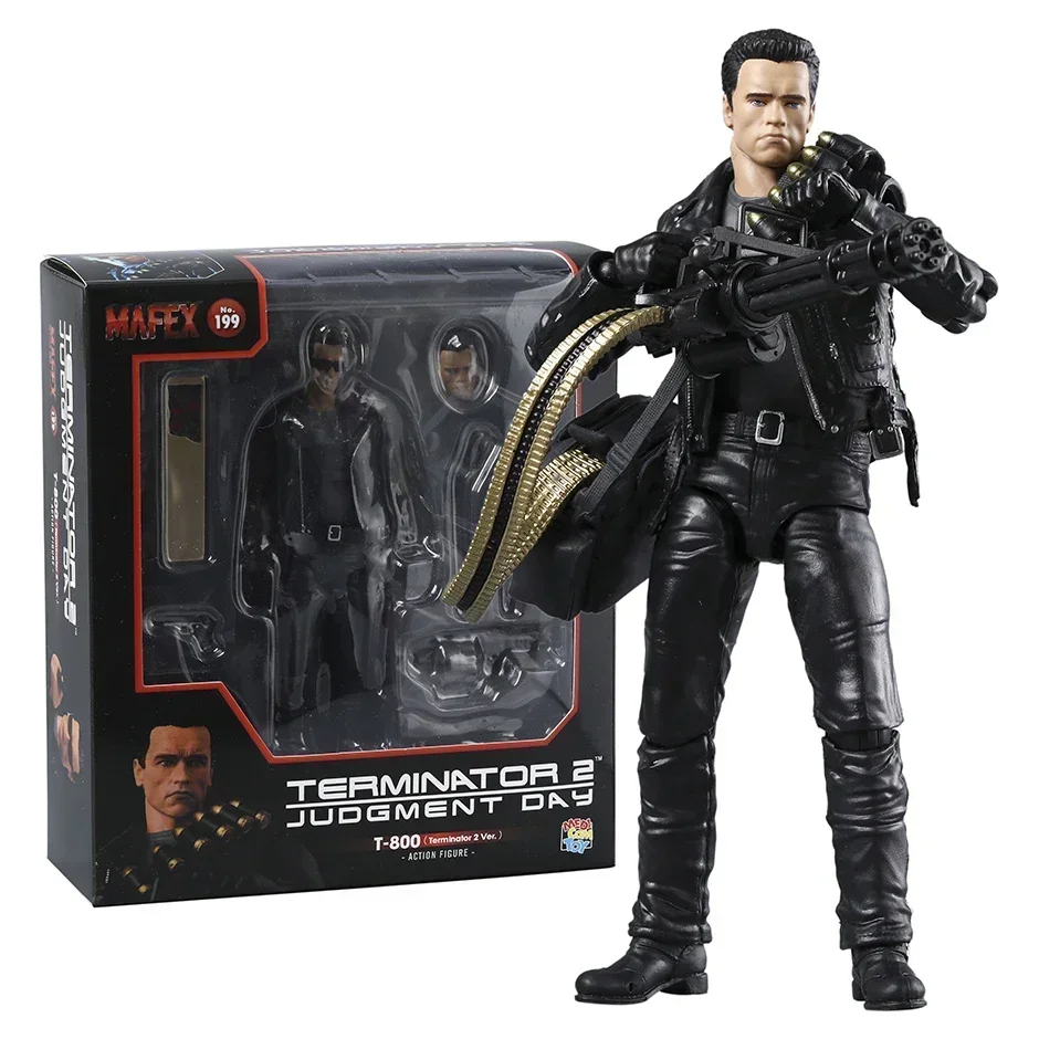Mafex-terminator 2、判断日T-800、no.199、t2 ver。PVCアクション