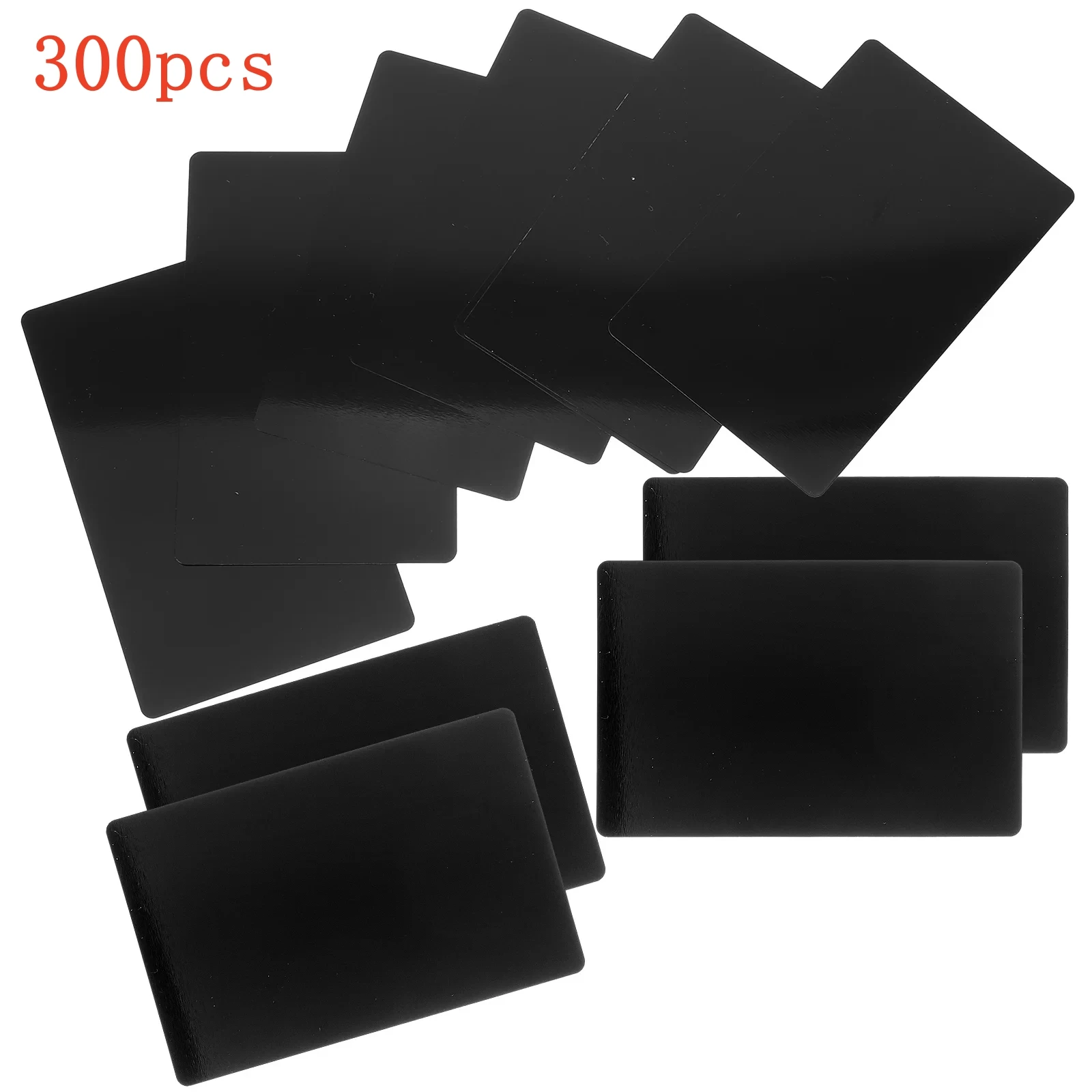 NEJE 300pcs Black Aluminum Card for CNC Laser Engrave Machine Engraving, Laser Crafts Making, Multi-purpose Metal Business Card