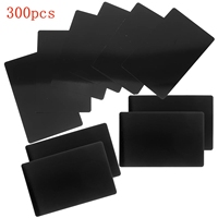 NEJE 300pcs Black Aluminum Card for CNC Laser Engrave Machine Engraving, Laser Crafts Making, Multi-purpose Metal Business Card