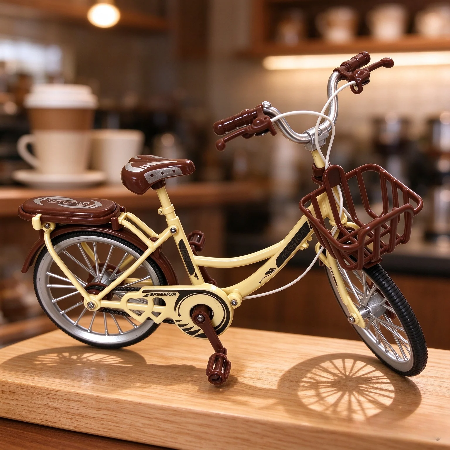 Miniature Bicycle Model Ornament, Retro Simulation Bike Figurine, Desktop Home Office Decor Craft Gift