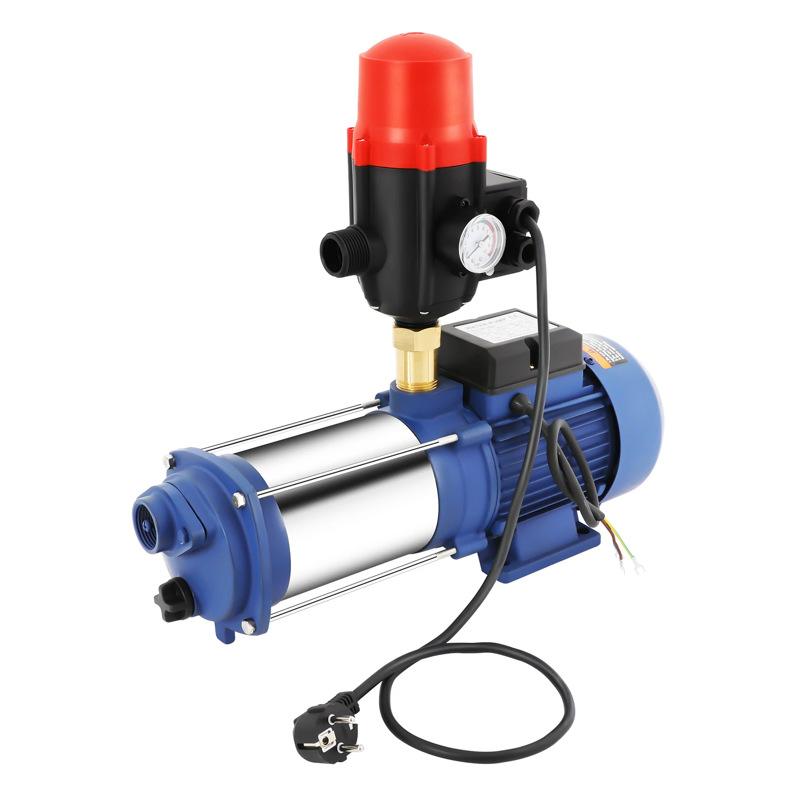 4000L Hochleistungs-Zentrifugalwasserpumpe 2500W Garten-Zentrifugalpumpe mit Druckschalter aus Edelstahl für Gartenbewässerung – Detail 8