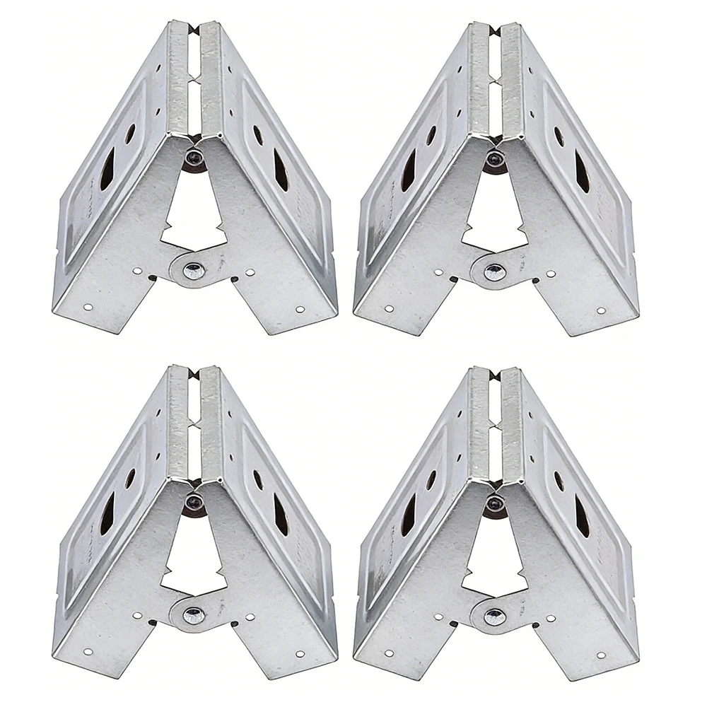 4Pcs Sawhorse Bracket, Durable & Easy Metal Brackets for Creating Sturdy & Reliable Sawhorses Woodworking Table Bracket Tools