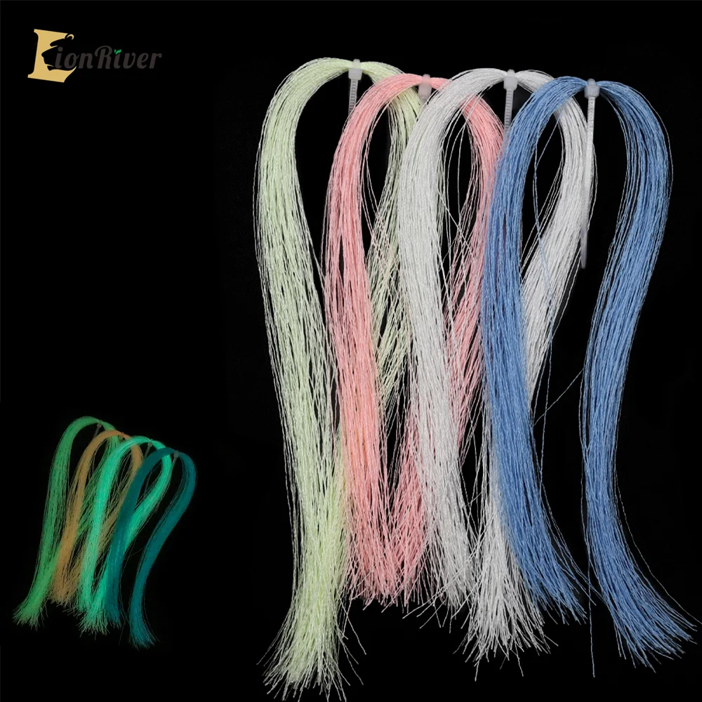 Lionriver Saltwater fishing tying material luminous glow ultra violet fly fishing thread strand string line tying diy mate