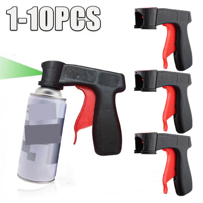 1-10PCS Reusable Spray Paint Handle Grip Portable Universal Hand Spray Gun for Car Color Change Film DIY Home Decoration