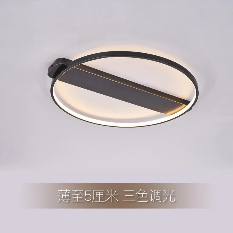 Ultra thin all copper ceiling lamp Nordic modern minimalist creative room bedroom lamp personalized children's room lamp image 3