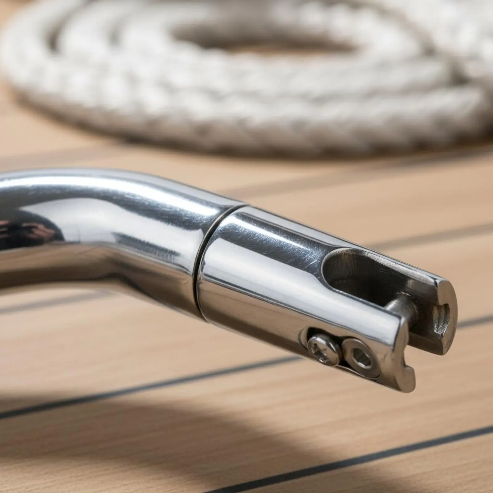 Three-Section Anchor Connector Rotatable Boat Anchor Connector Stainless Steel Swivel Shackle Corrosion Resistant for Boating view 5
