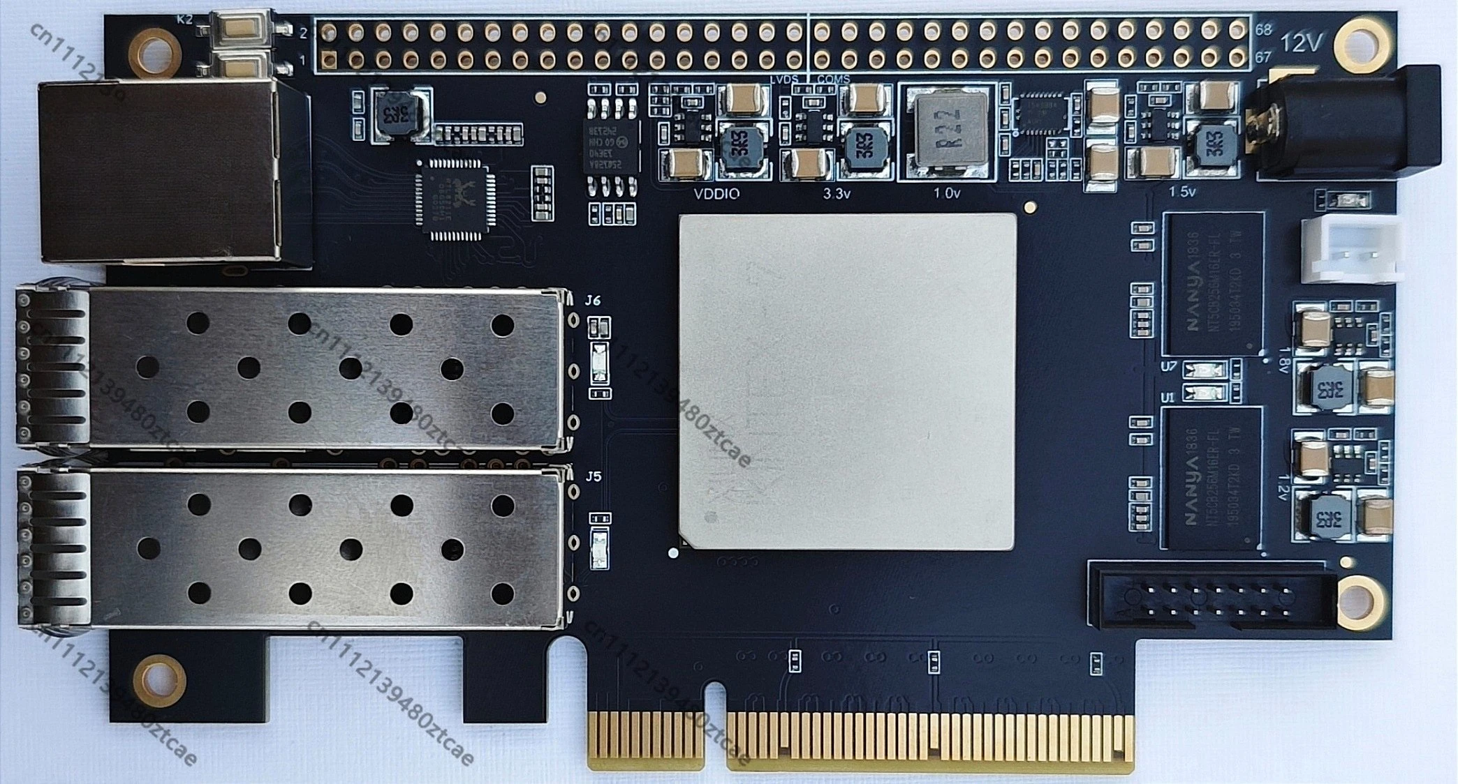 XC7K325T FPGA Evaluation Board Kintex7 Series PCIe SFP Optical Gigabit Ethernet Interface High Performance Development