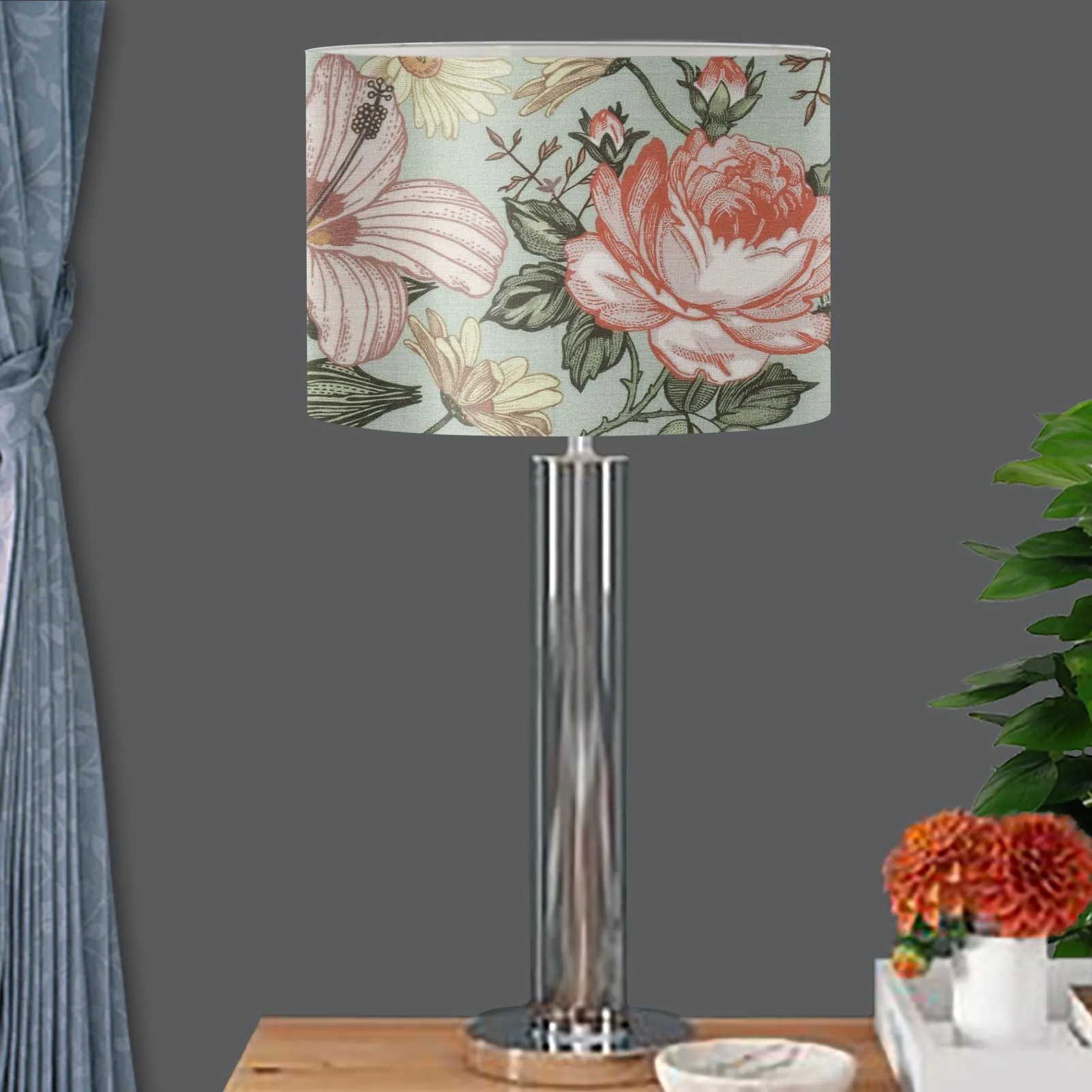 Colorful Flower 3D Print Lamp Shades For Floor Lamps Durable PVC Floor Light Shade Cover For Home Office Decoration Lampshades