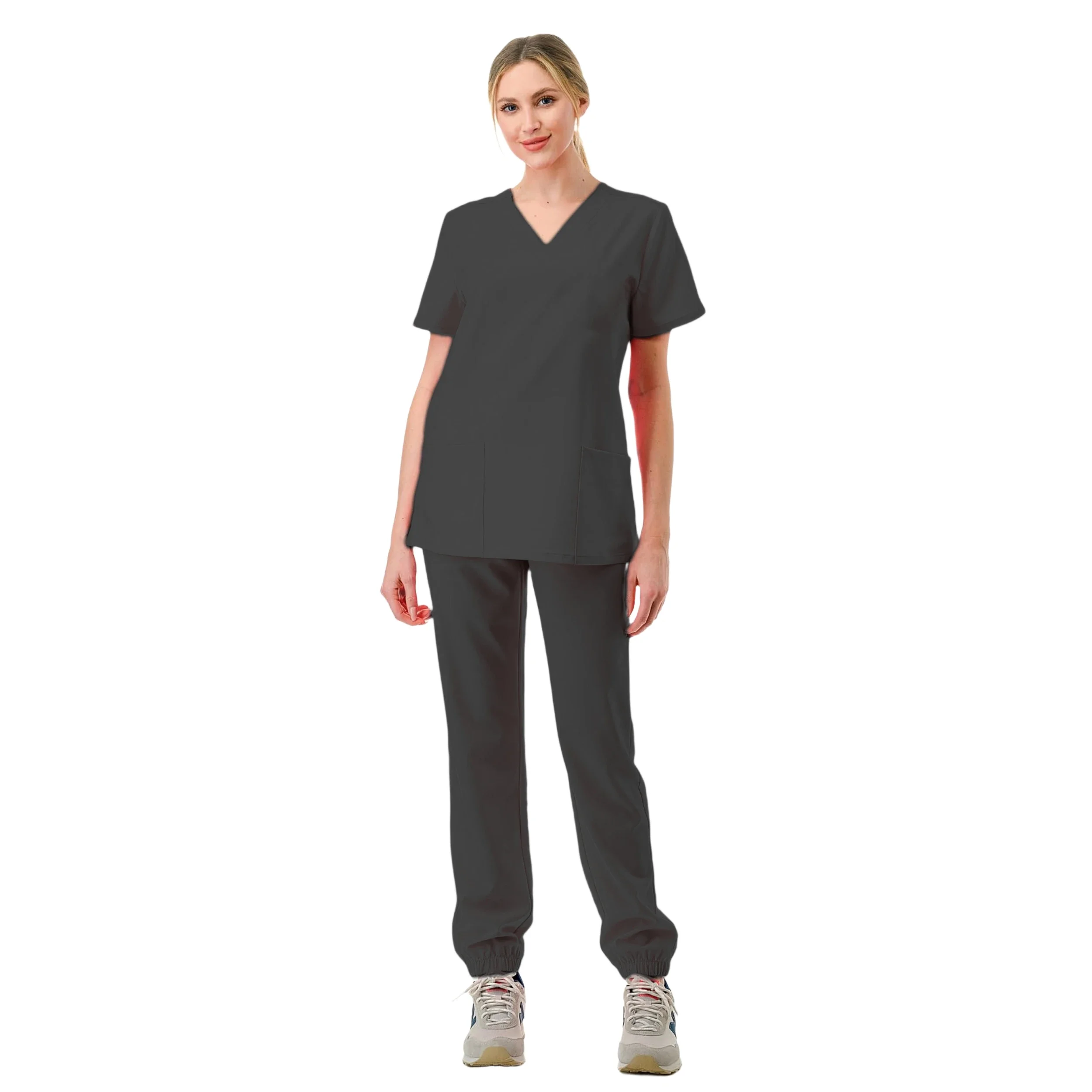 Tuta clinica donna Scrub Set infermiera medica salone di bellezza abbigliamento da lavoro uniforme chirurgica Scrub clinici Top Pants Spa Doctor infermieristica