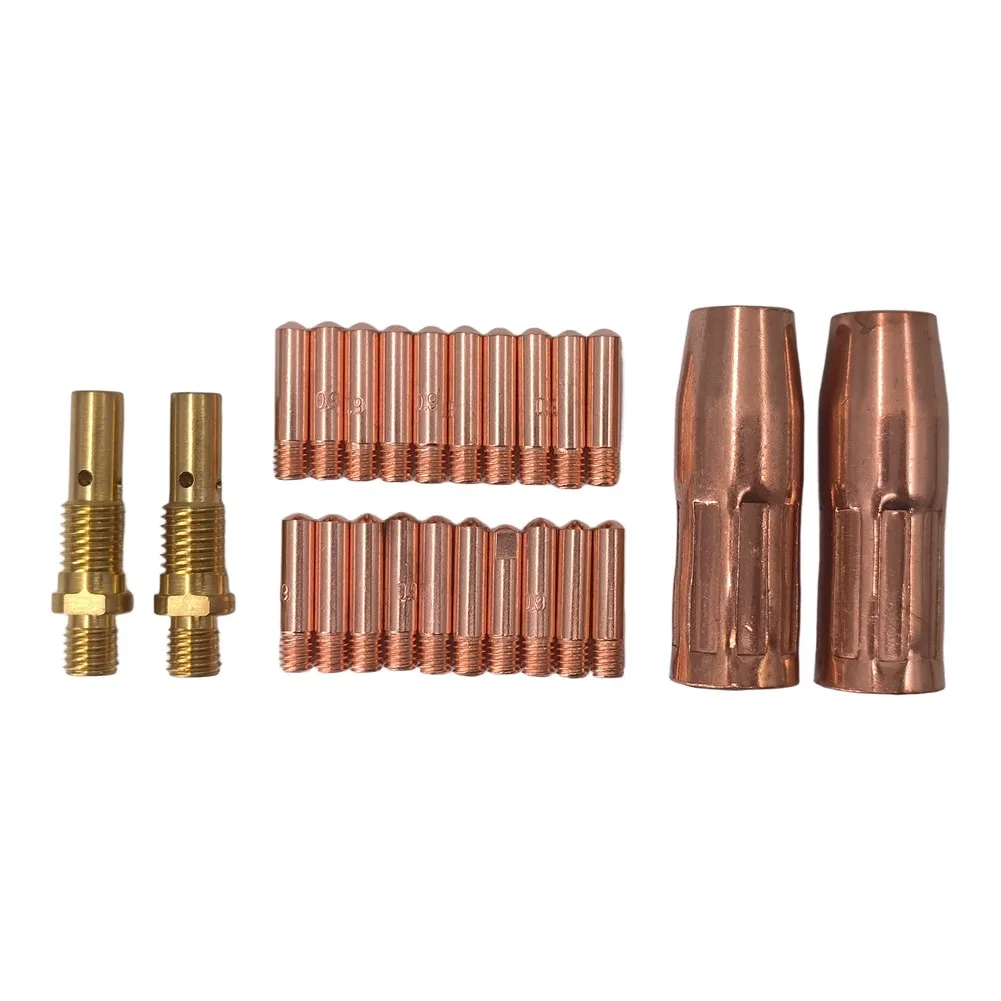 Copper For Mig Welding Consumables Set for Lincoln For Magnum 100L For Torch 21-50 35-50 Includes 20 Tips 2 Nozzles 2 Diffusers