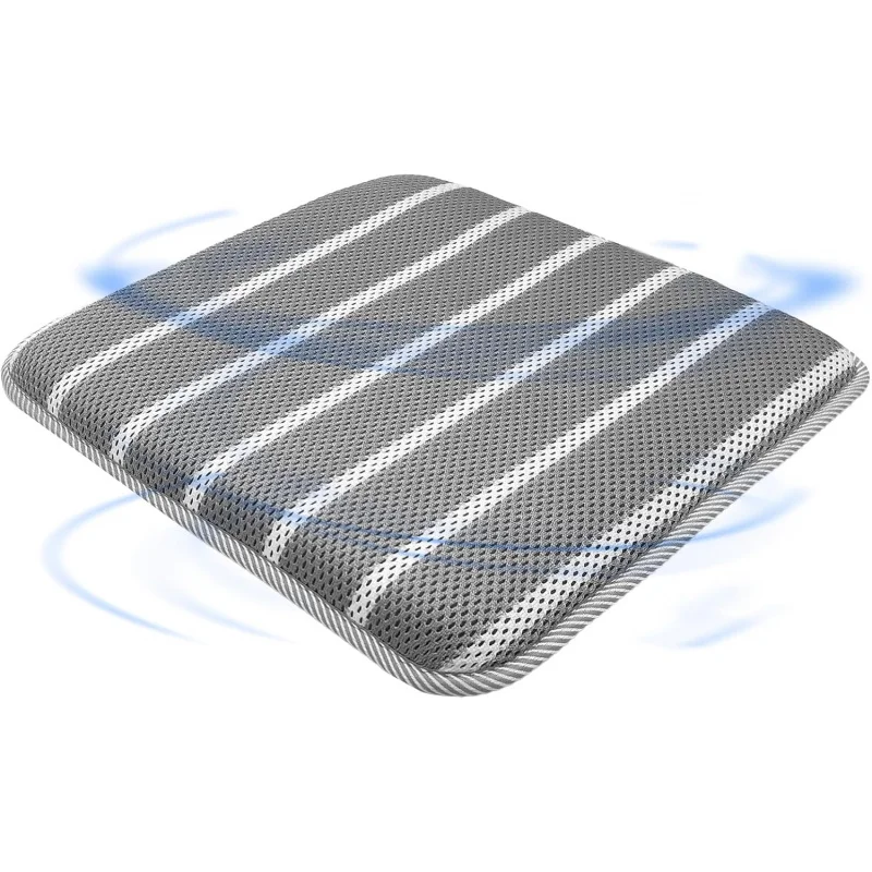 

Office Chair , Non-Slip Car Seat Cushion with 3D Airmesh Pad Easy to Wash Breathable Long Sitting for Relief
