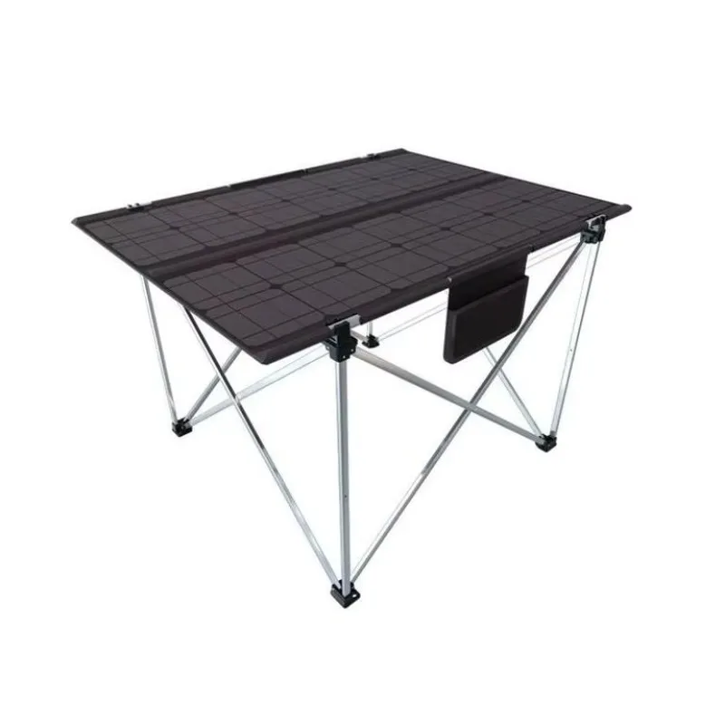 Hot Selling Solar Powered Table Aluminum Foldable Outdoor Picnic Sunlight Rechargeable Camping Side Table