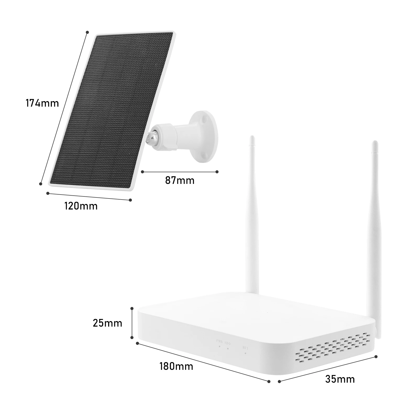 JideTech 4MP 8H نظام كاميرا PTZ لاسلكي صغير يعمل بالطاقة الشمسية في الهواء الطلق مع 2 قطعة بطارية 9000 مللي أمبير كاميرا PIR 3 واط لوحة طاقة شمسية #4